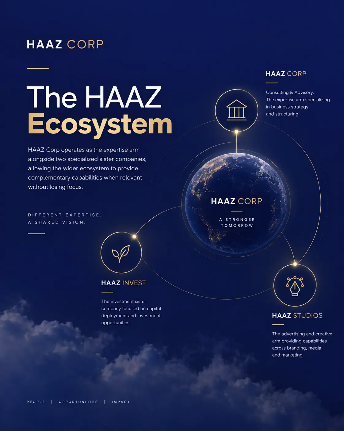 HAAZ Corporate ecosystem diagram